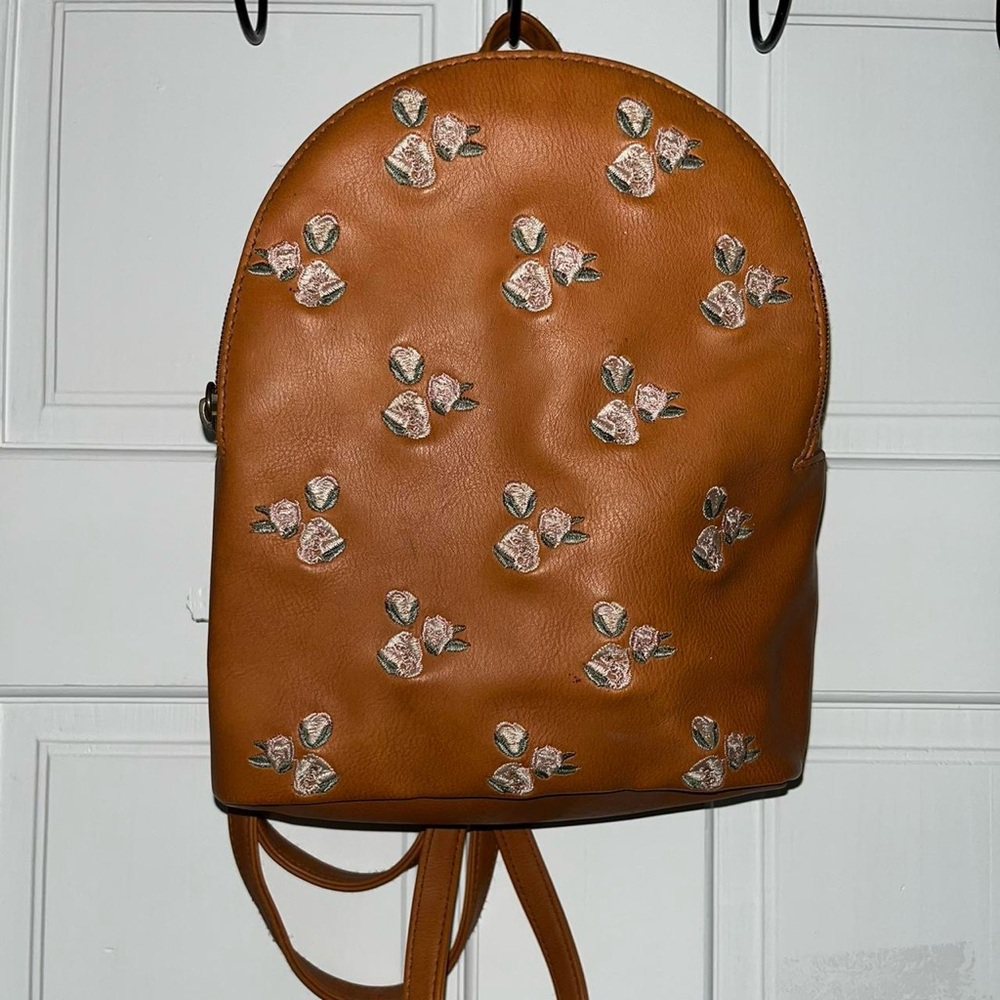 Small floral backpack purse